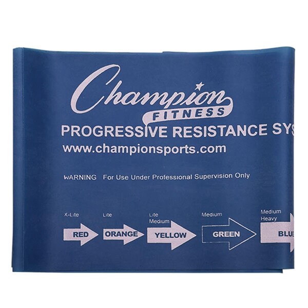 Champion Sports 4 ft. Therapy & Exercise Flat Band, Indigo - Heavy FB4I - main